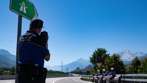 Francese fermato in Vallese, correva a 224 km/h